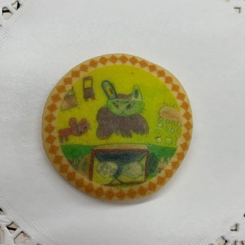 自分の絵をクッキーにプリントできます！